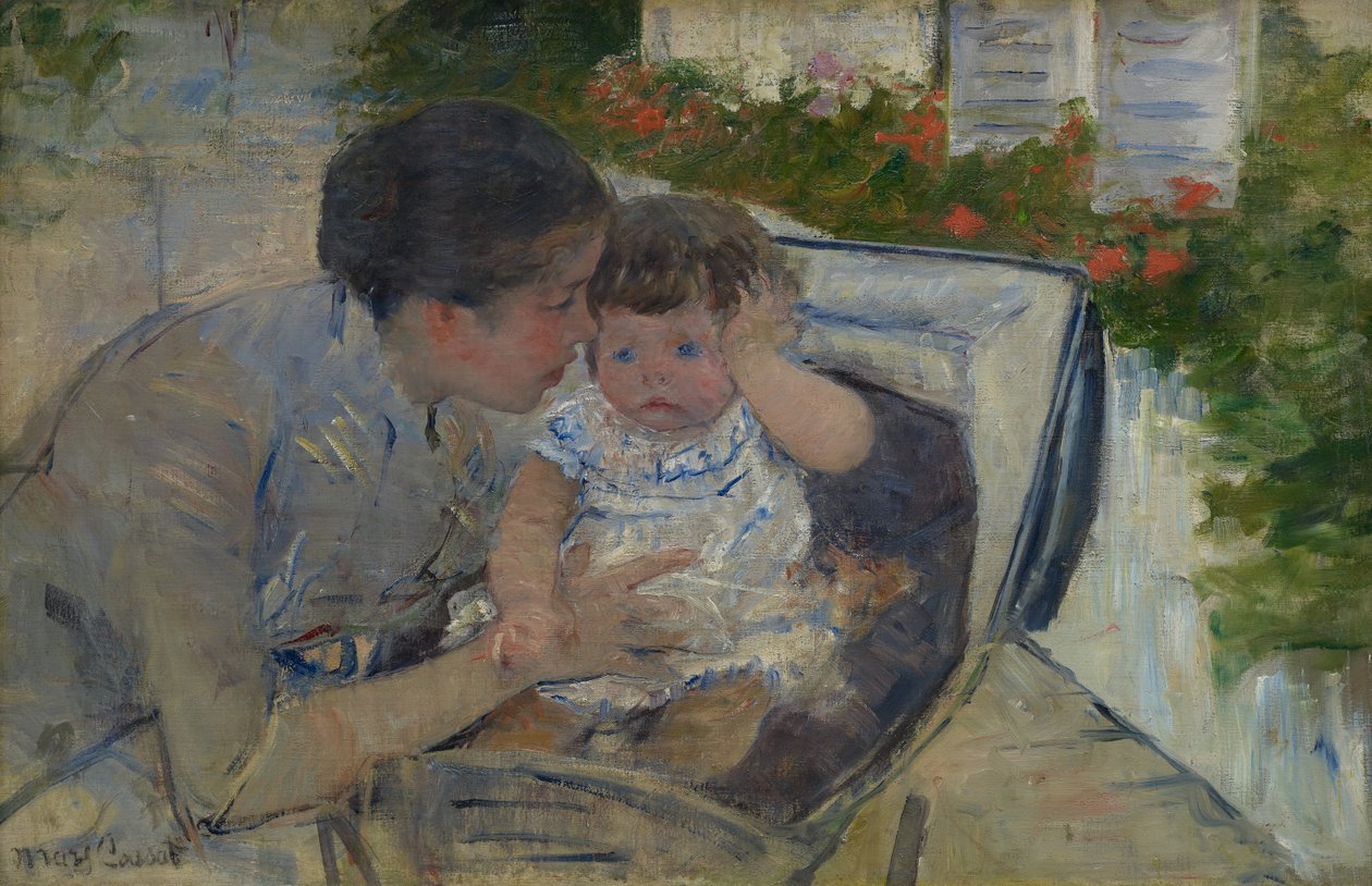 Susan vigasztalja a babát, 1881 körül alkotó: Mary Cassatt