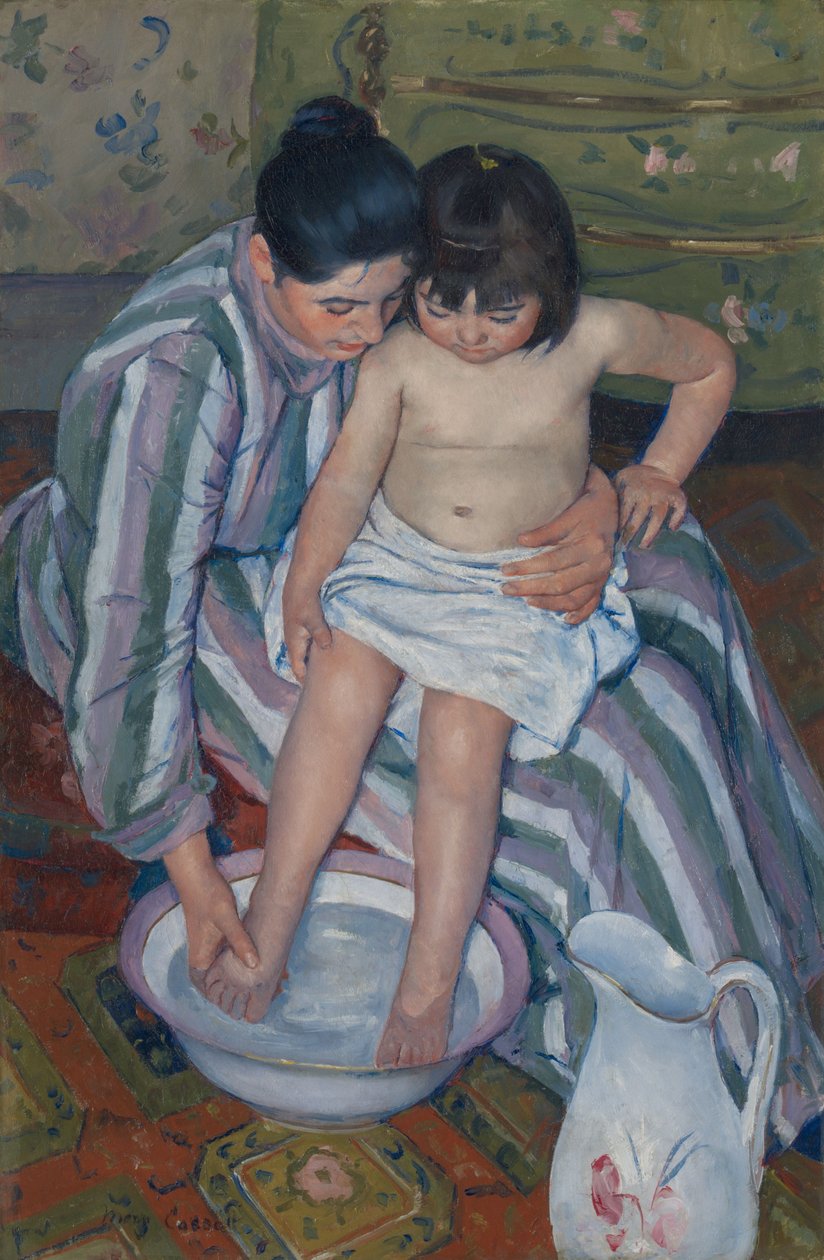 A Gyermekfürdő alkotó: Mary Cassatt