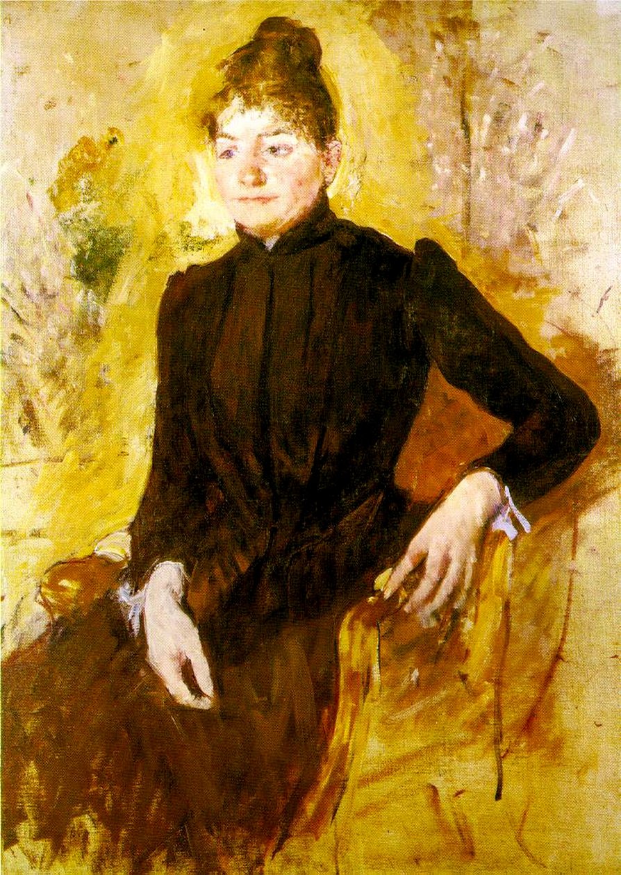Fiatal nő fekete ruhában, 1882 körül alkotó: Mary Cassatt