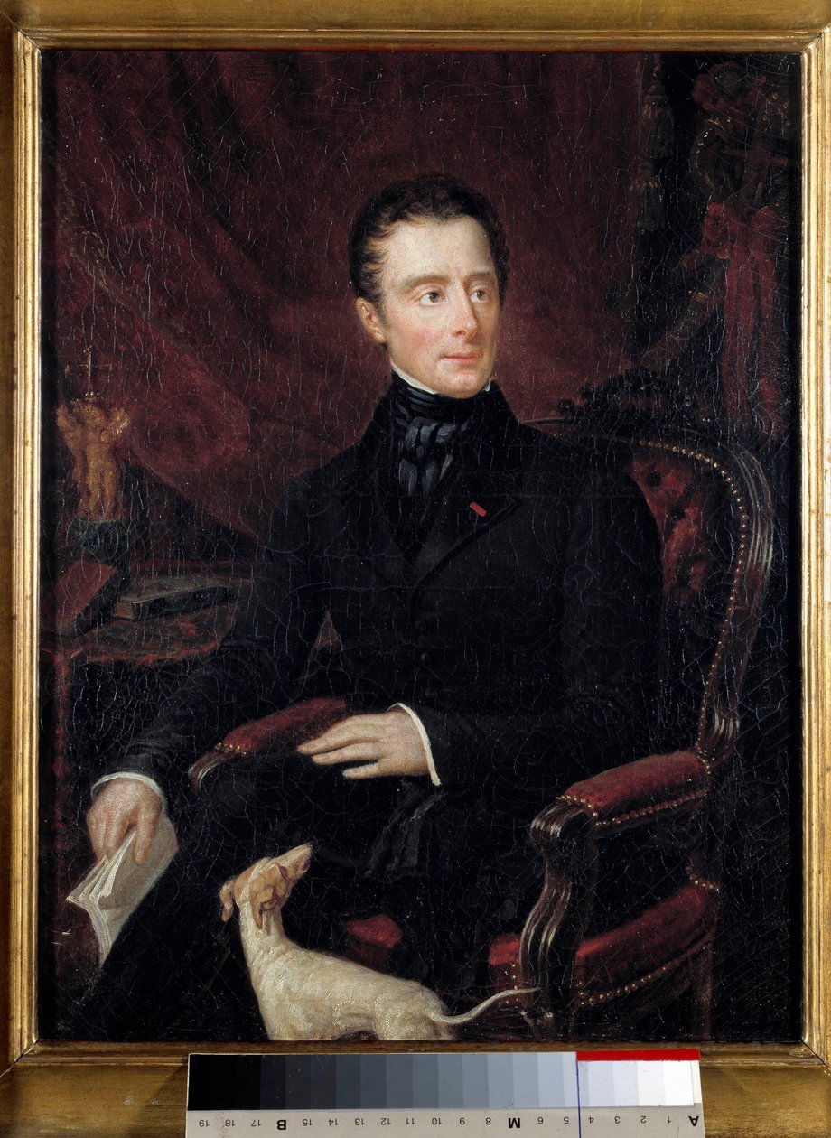 Alphonse de Lamartine francia költő portréja (1790-1869) Marianne Lamartine festménye (XIX. század). Párizs. Romantikus Élet Múzeum alkotó: Mary Ann Elisa Lamartine