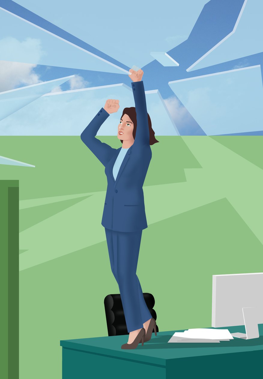 Breaking the Glass Ceiling, 2017 (digitális) alkotó: Mary Ann Smith