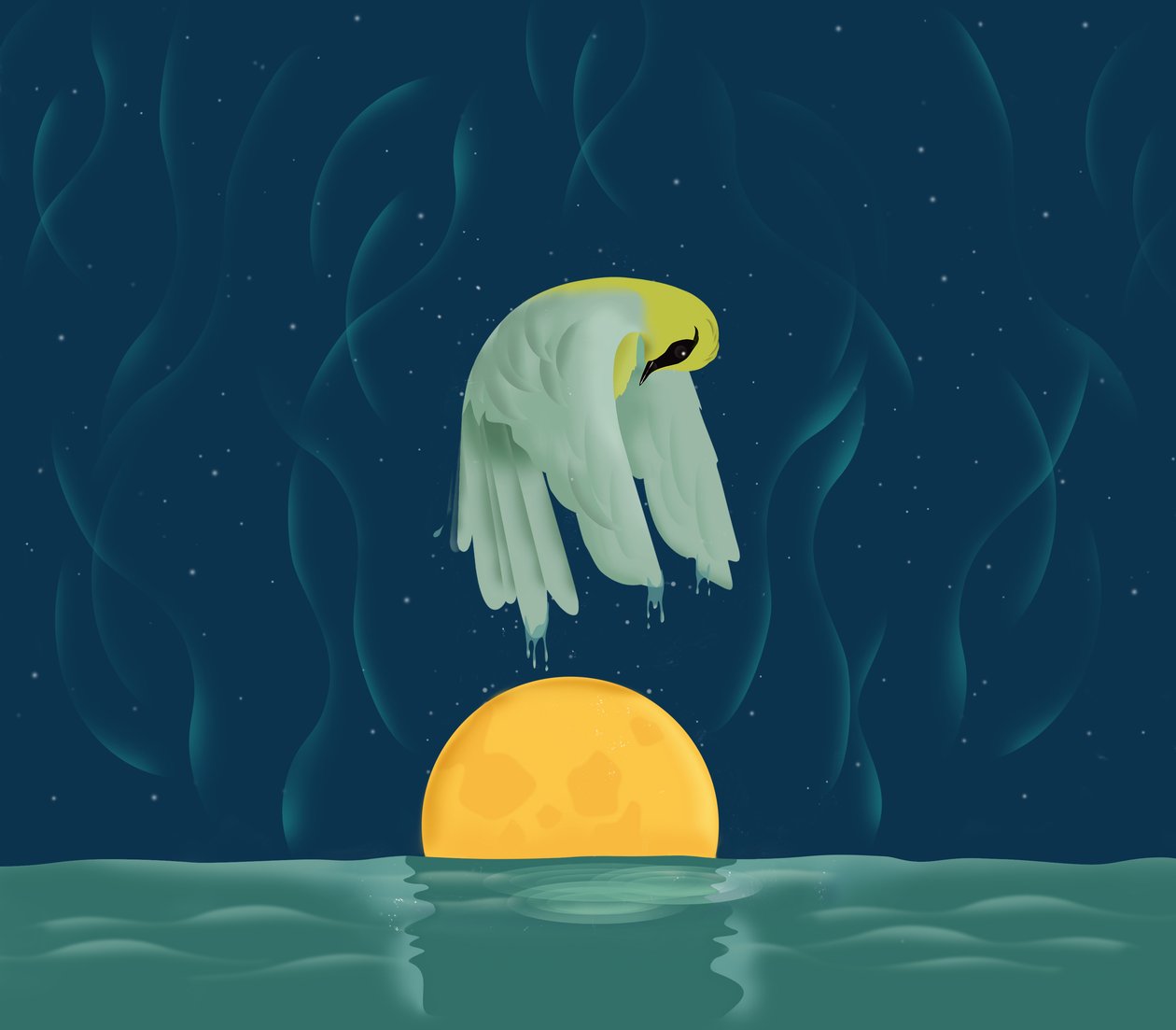 Night Swim, 2016 (digitális) alkotó: Mary Ann Smith