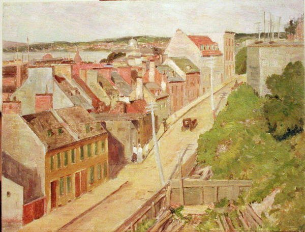 Quebec (olaj a művésztáblára) alkotó: Mary Bradish Titcomb