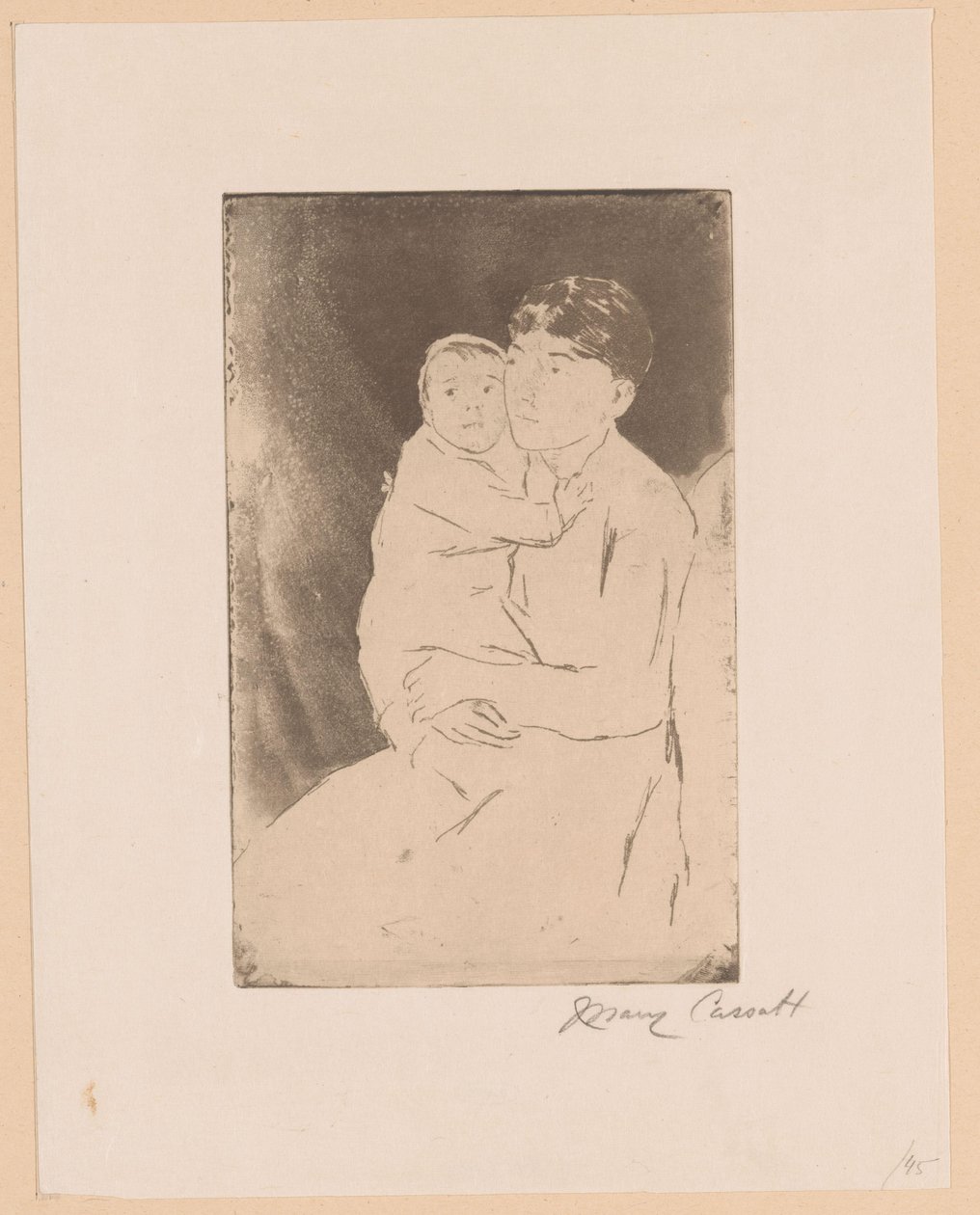 Dada és baba A nővér és a baba Bill Anya és gyermek alkotó: Mary Cassatt (signed by artist)