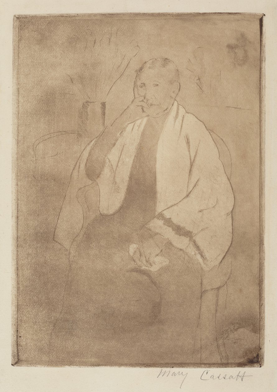 A művész anyjának portréja alkotó: Mary Cassatt