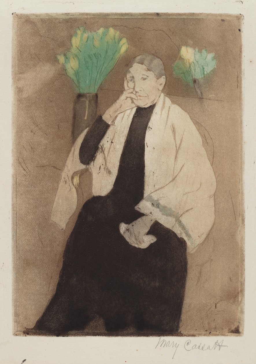 A művész anyjának portréja alkotó: Mary Cassatt