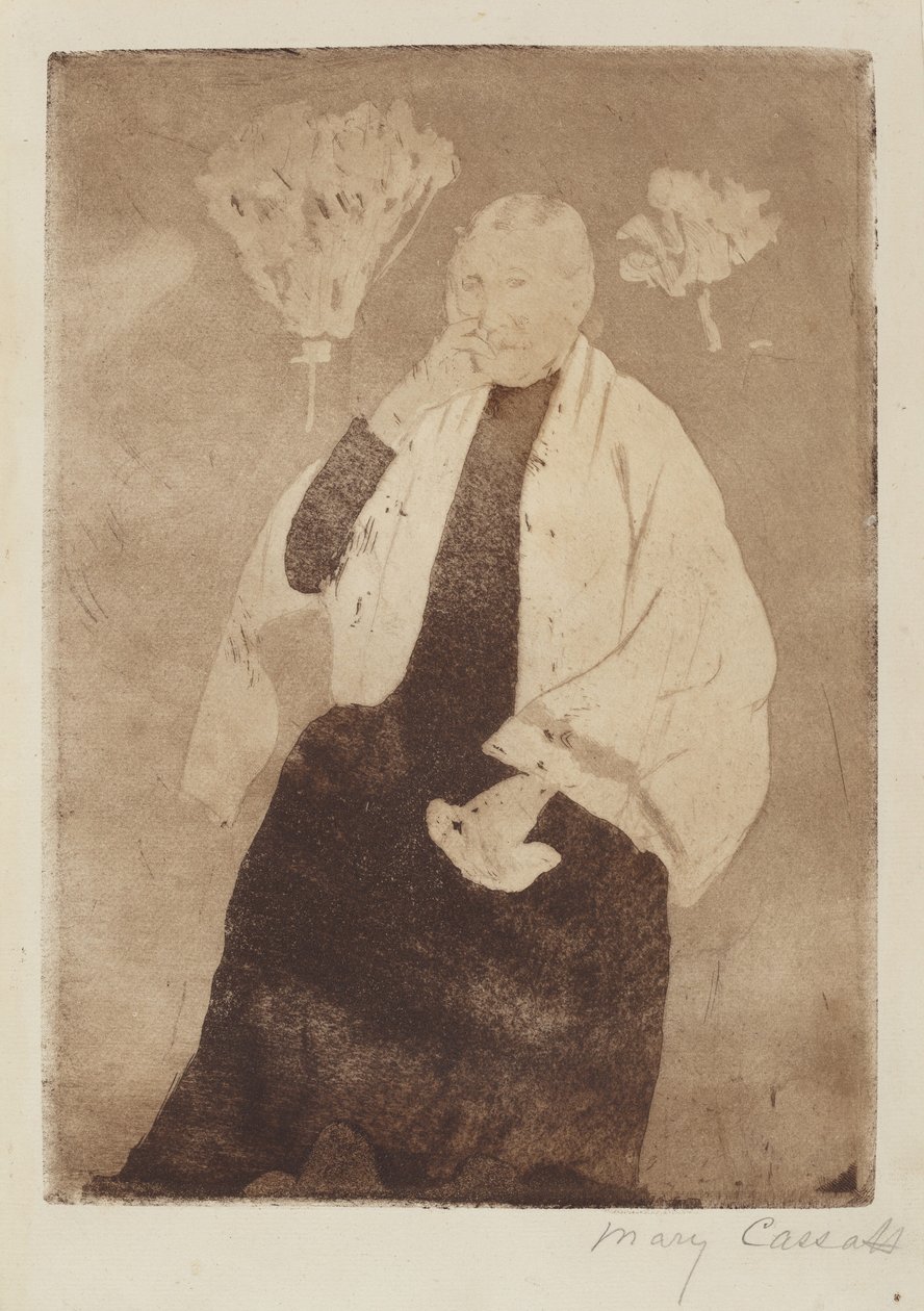 A művész anyjának portréja, c. 1889-1890. alkotó: Mary Cassatt