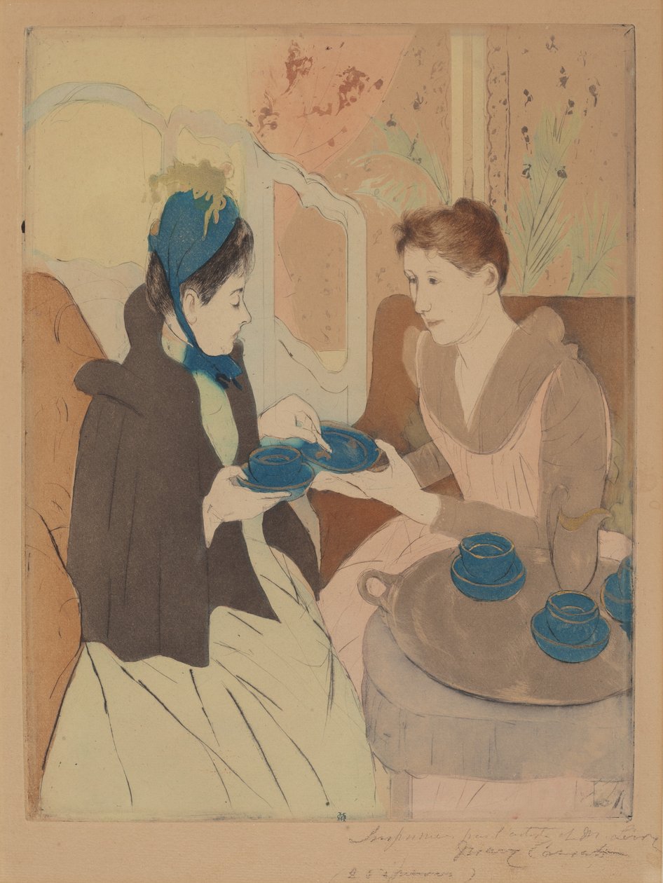 Délutáni Tea Party alkotó: Mary Cassatt