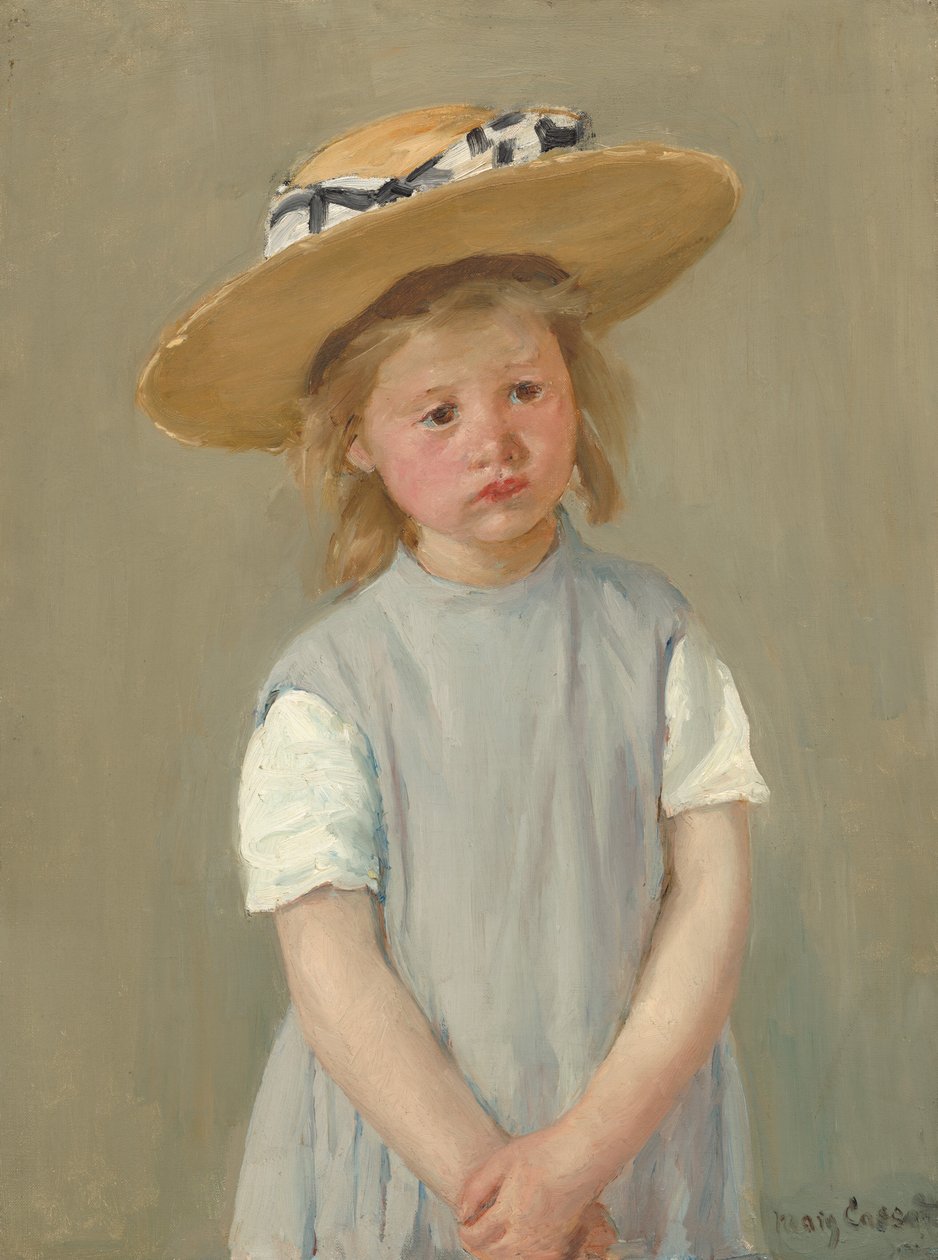 Gyermek szalmakalapban alkotó: Mary Cassatt