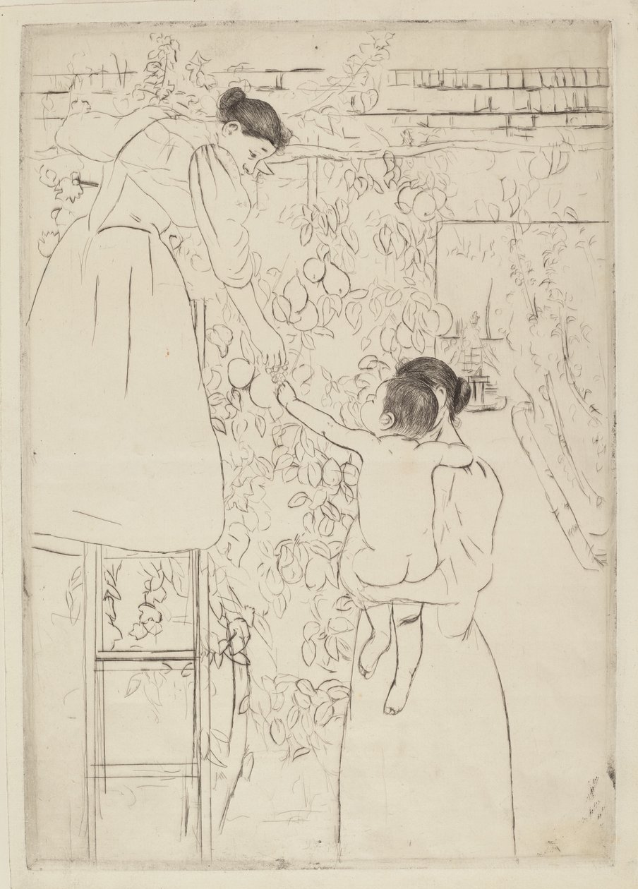 Gyümölcsgyűjtés, c. 1893. alkotó: Mary Cassatt