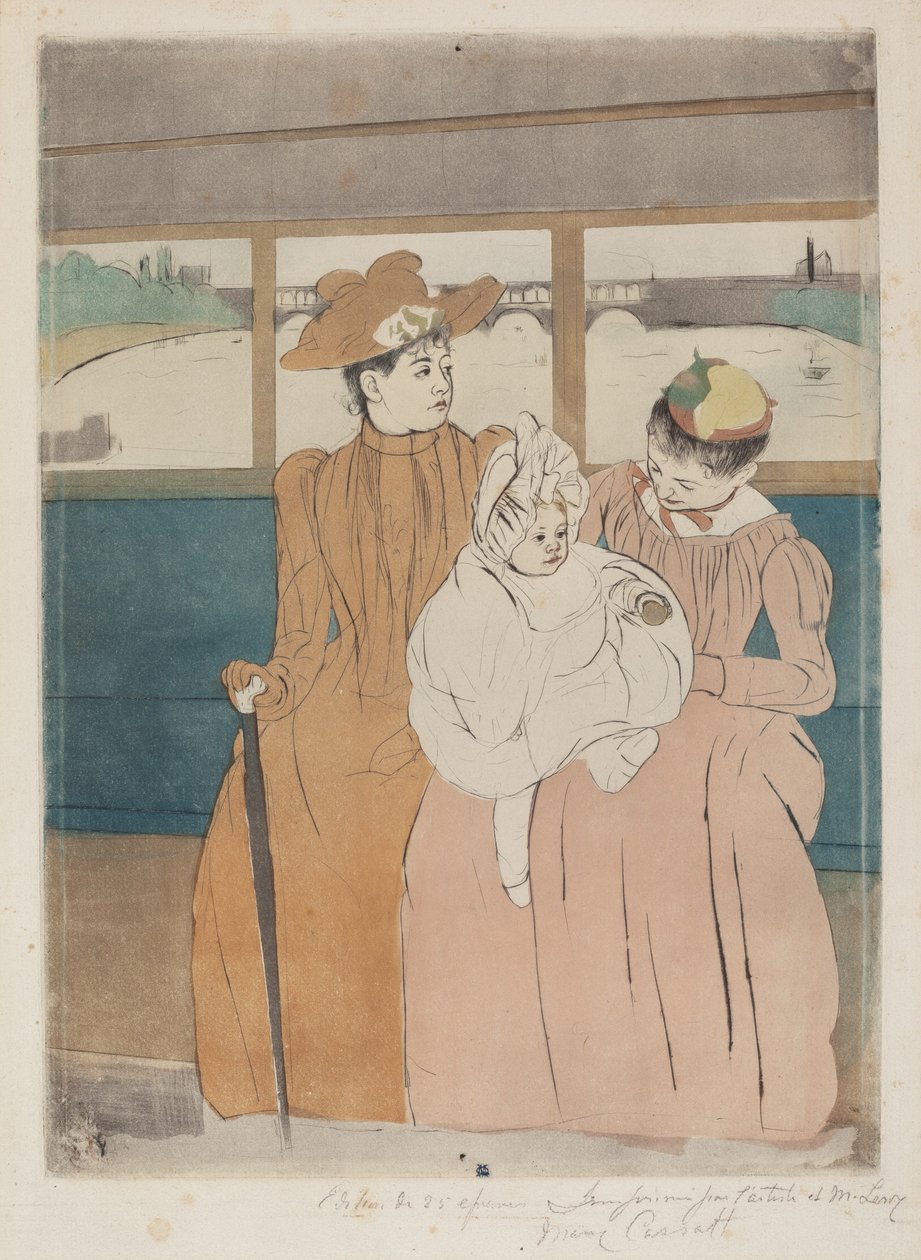Az Omnibuszban alkotó: Mary Cassatt