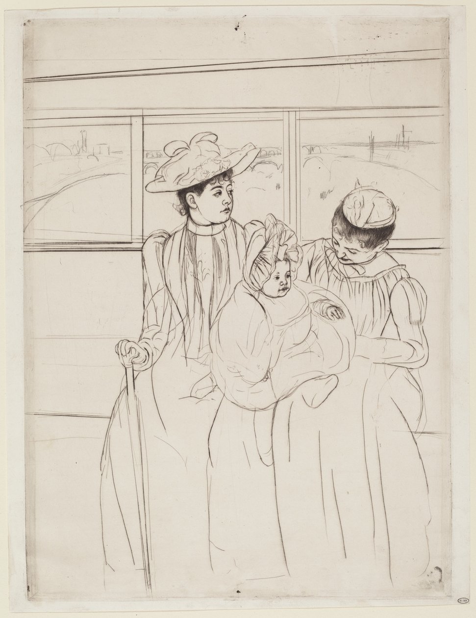 Az Omnibuszban alkotó: Mary Cassatt