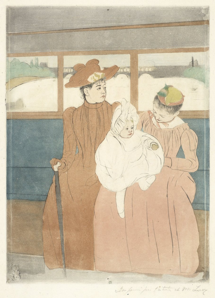 Az omnibuszban alkotó: Mary Cassatt
