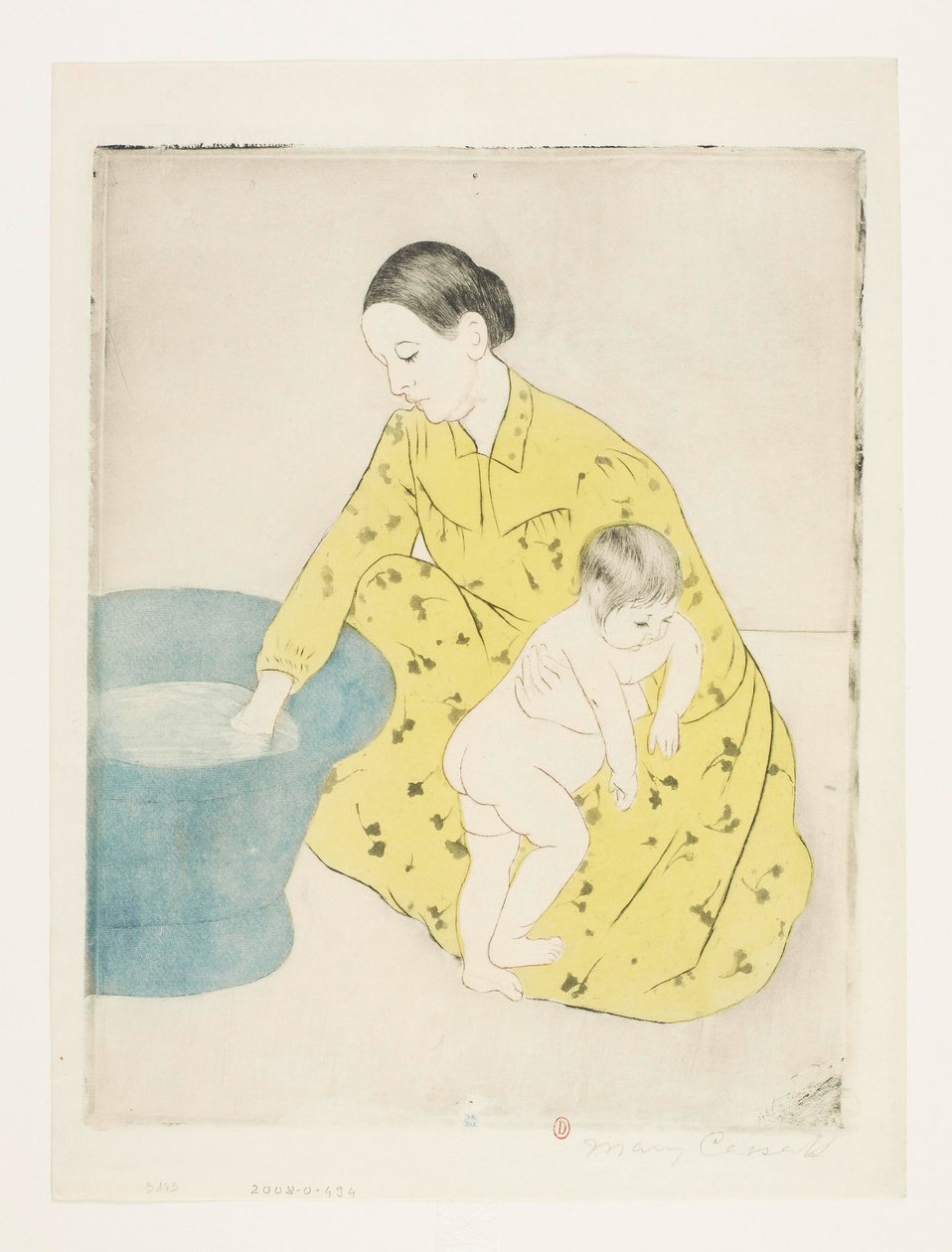 A fürdő [b próbanyomat] alkotó: Mary Cassatt