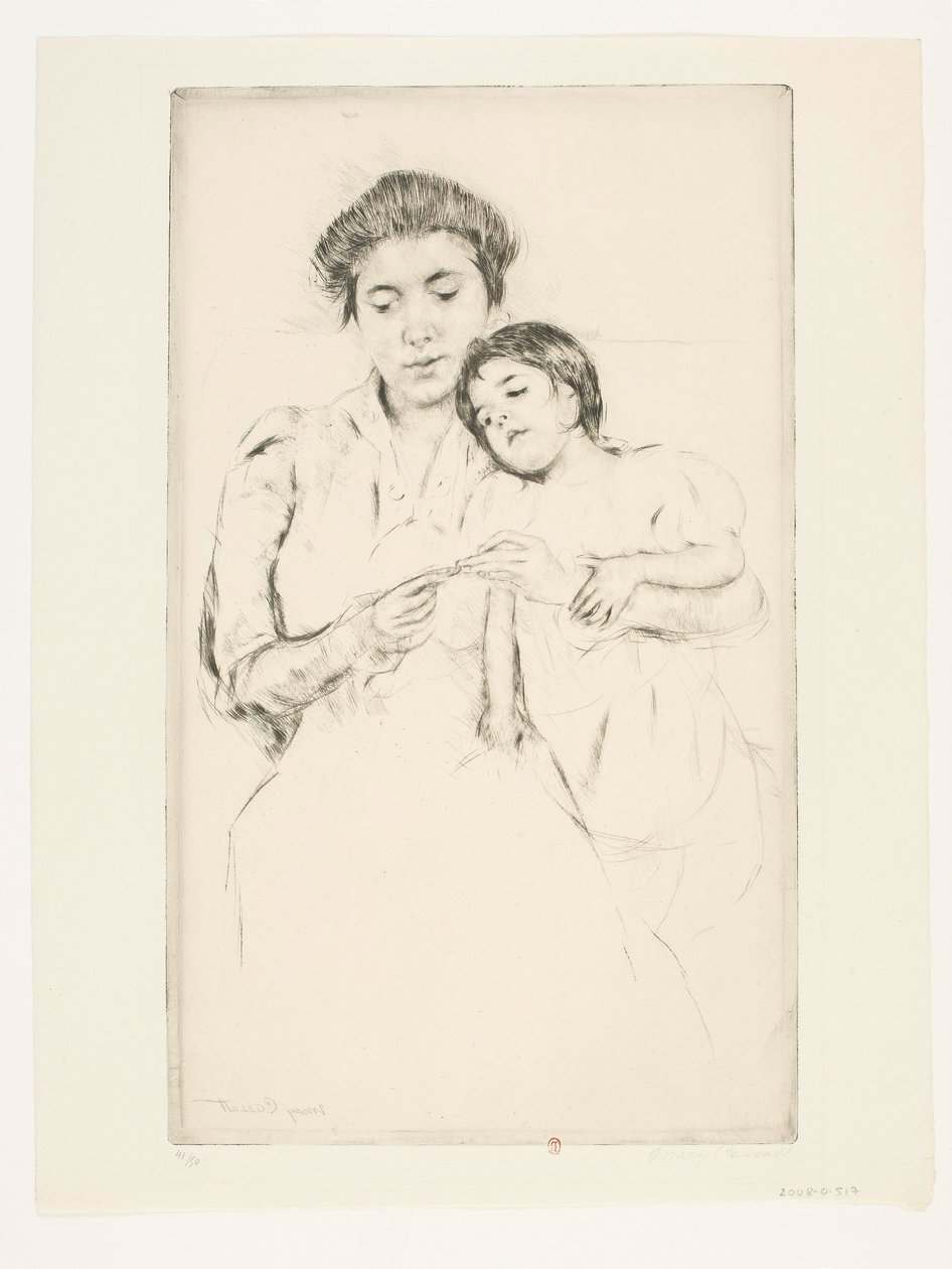 Horgoláslecke alkotó: Mary Cassatt