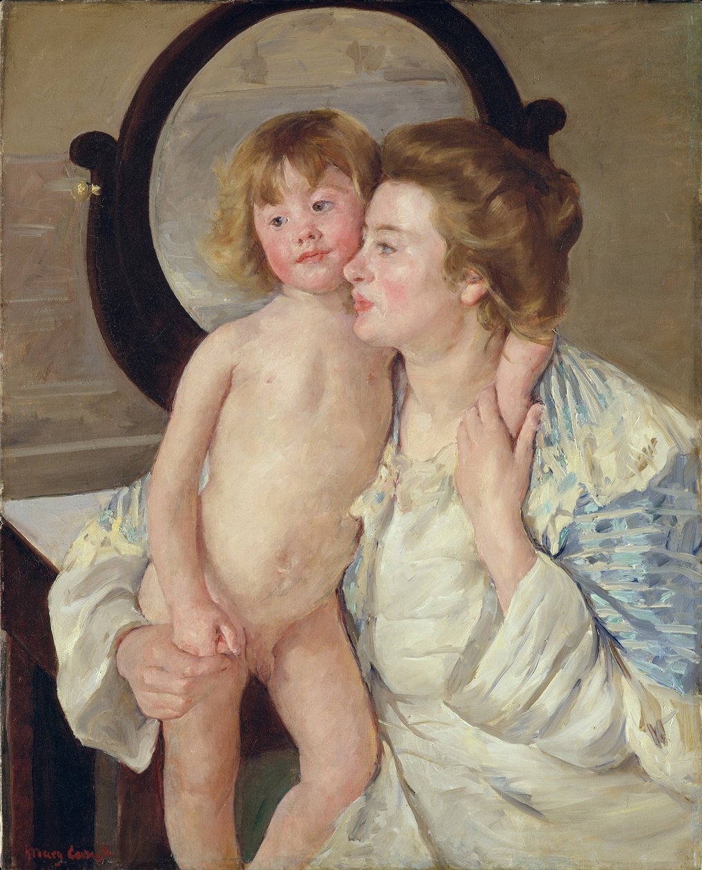 Anya és fiú, 1899 körül alkotó: Mary Cassatt