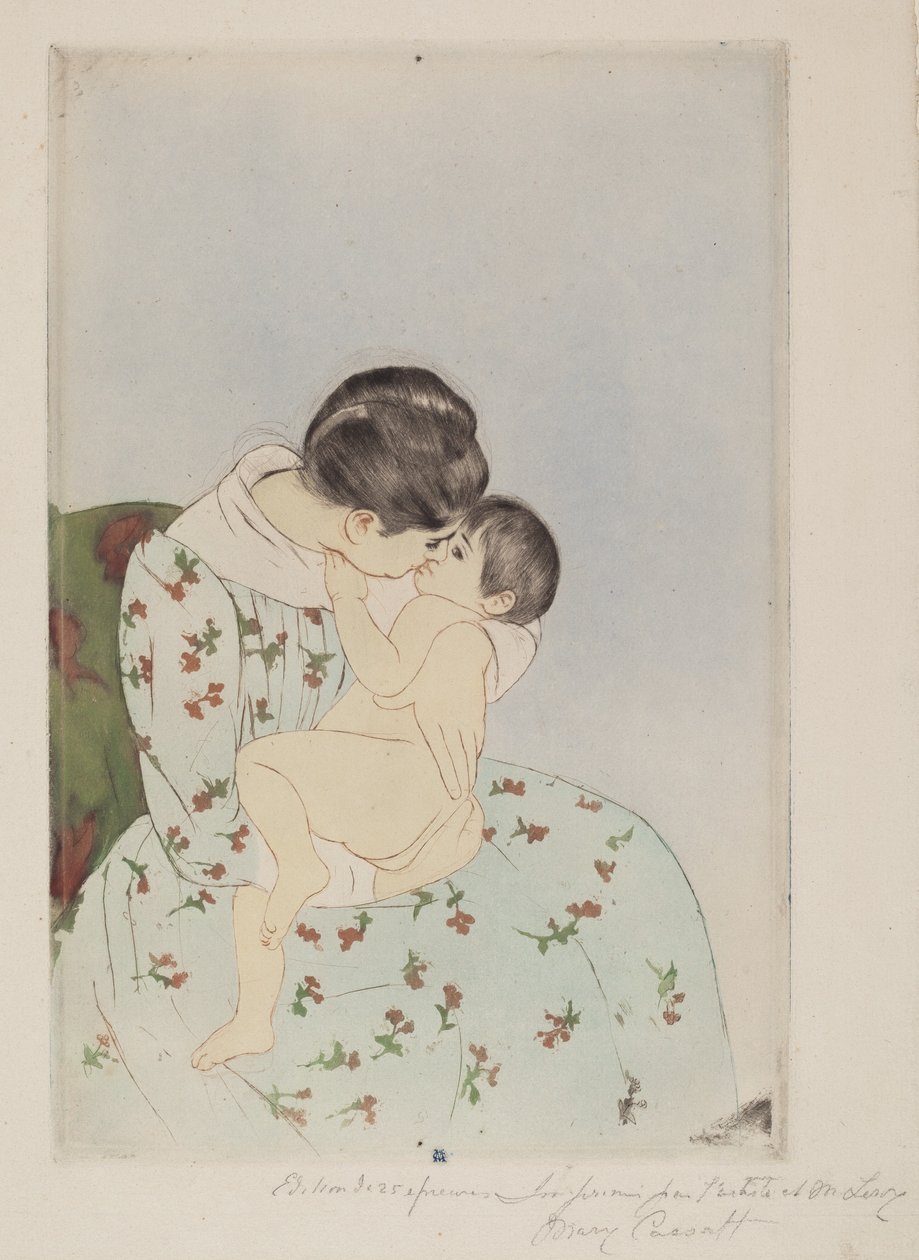 Anya csókja alkotó: Mary Cassatt