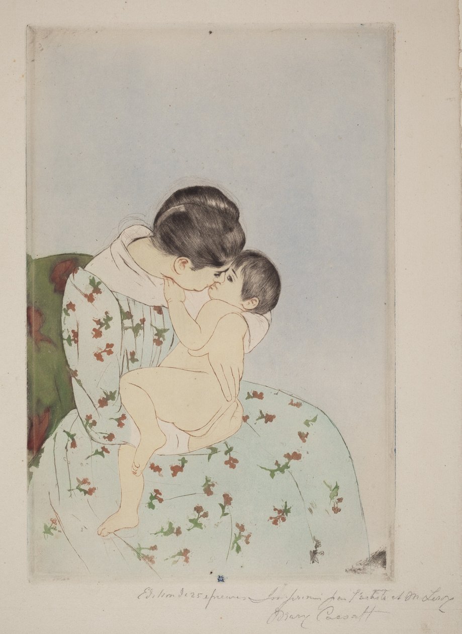 Anyai csók alkotó: Mary Cassatt
