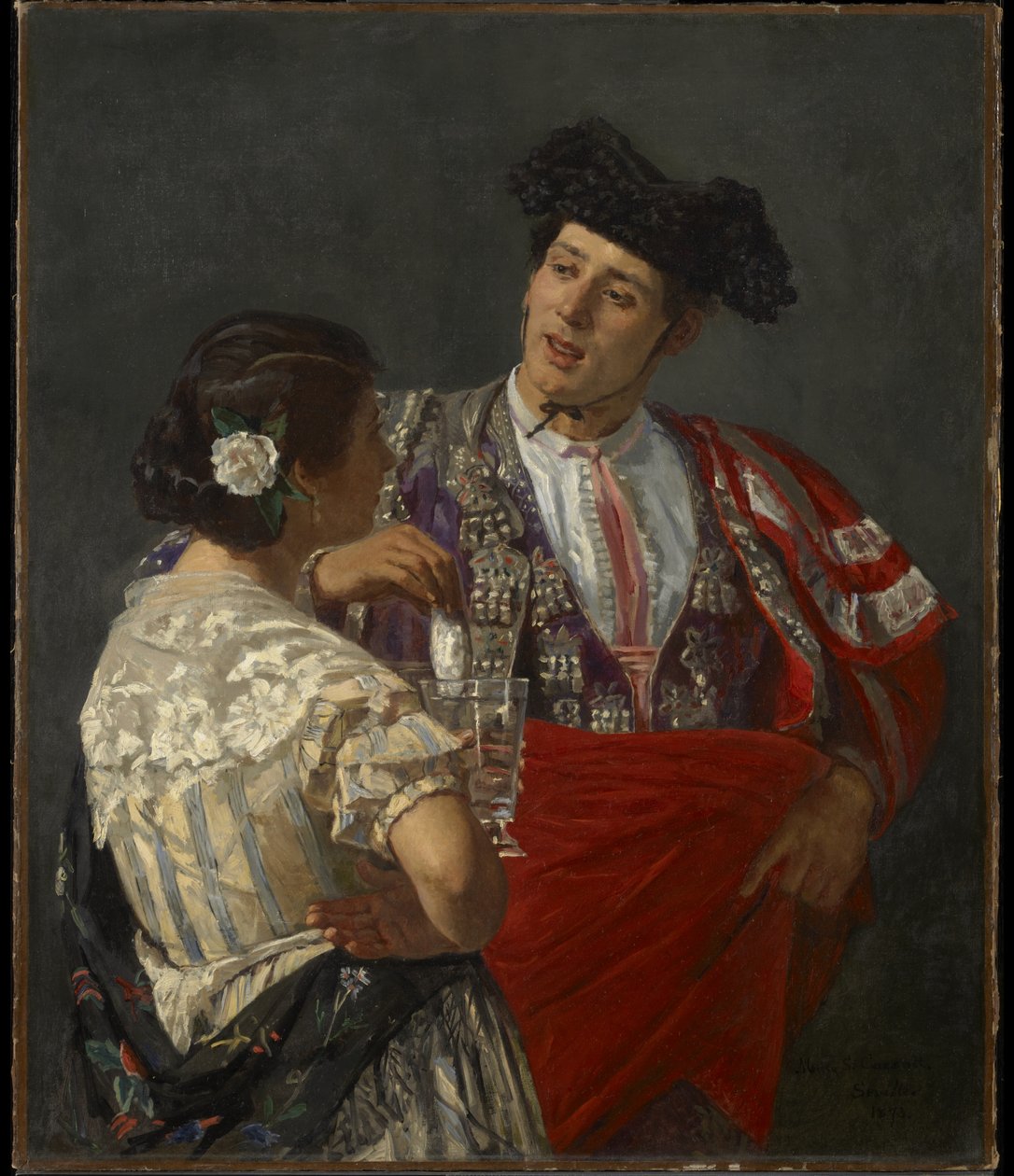 A panel felajánlása a bikaviadornak, 1873 alkotó: Mary Cassatt