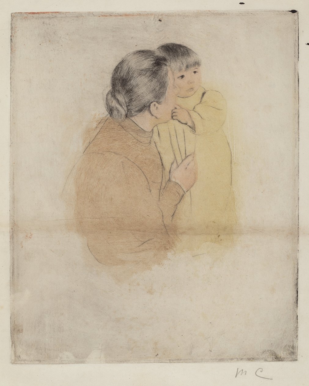 Parasztanya és gyermeke alkotó: Mary Cassatt