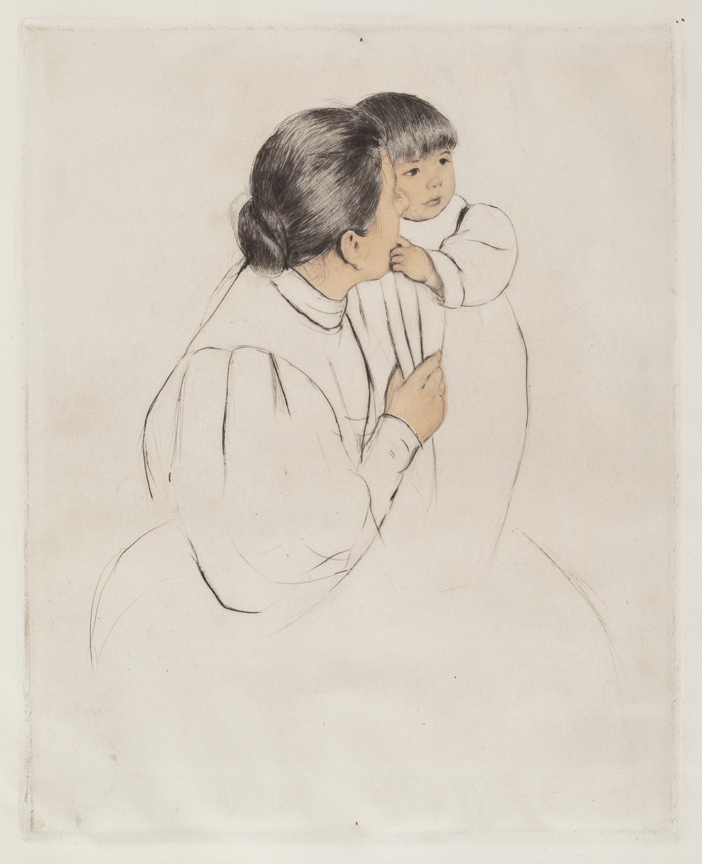 Parasztanya és gyermeke alkotó: Mary Cassatt