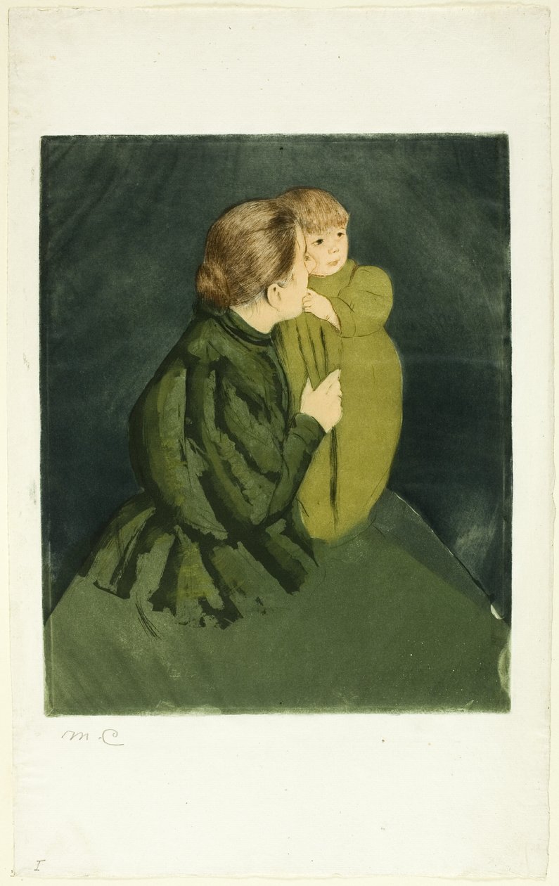 Parasztanya és gyermeke alkotó: Mary Cassatt