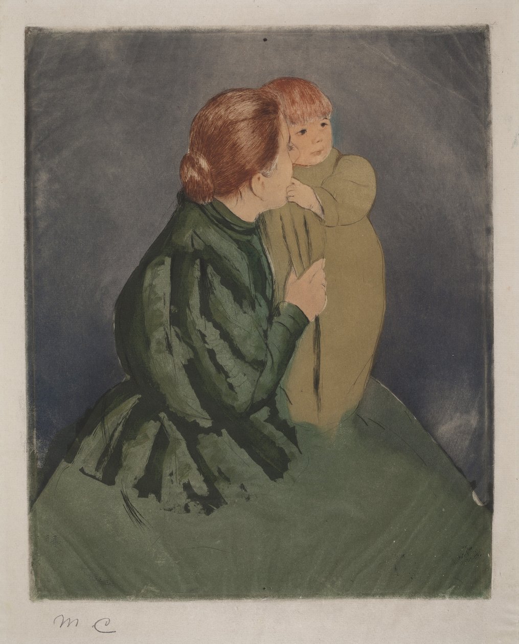 Parasztanya gyermekével alkotó: Mary Cassatt