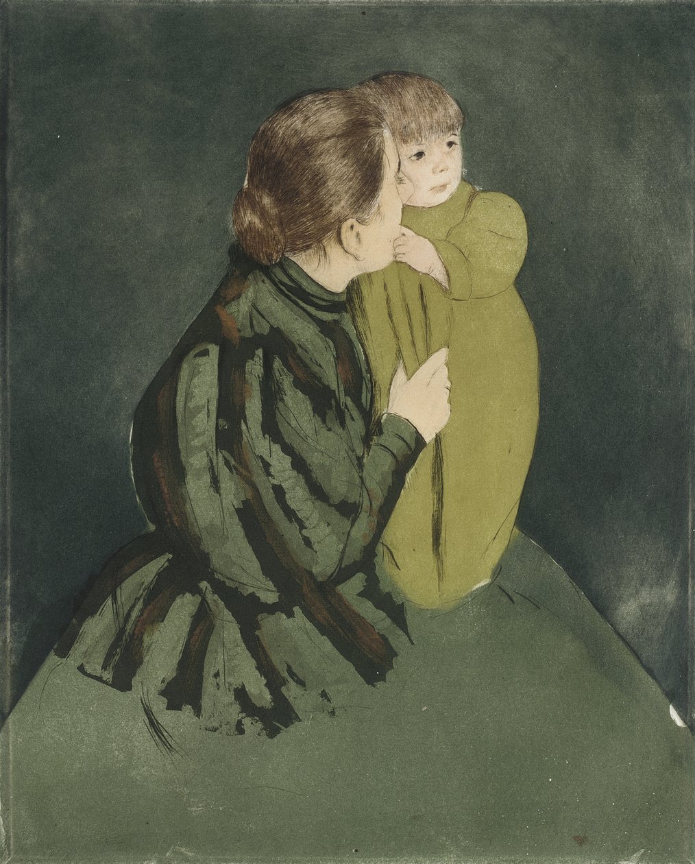 Parasztanya gyermekével alkotó: Mary Cassatt