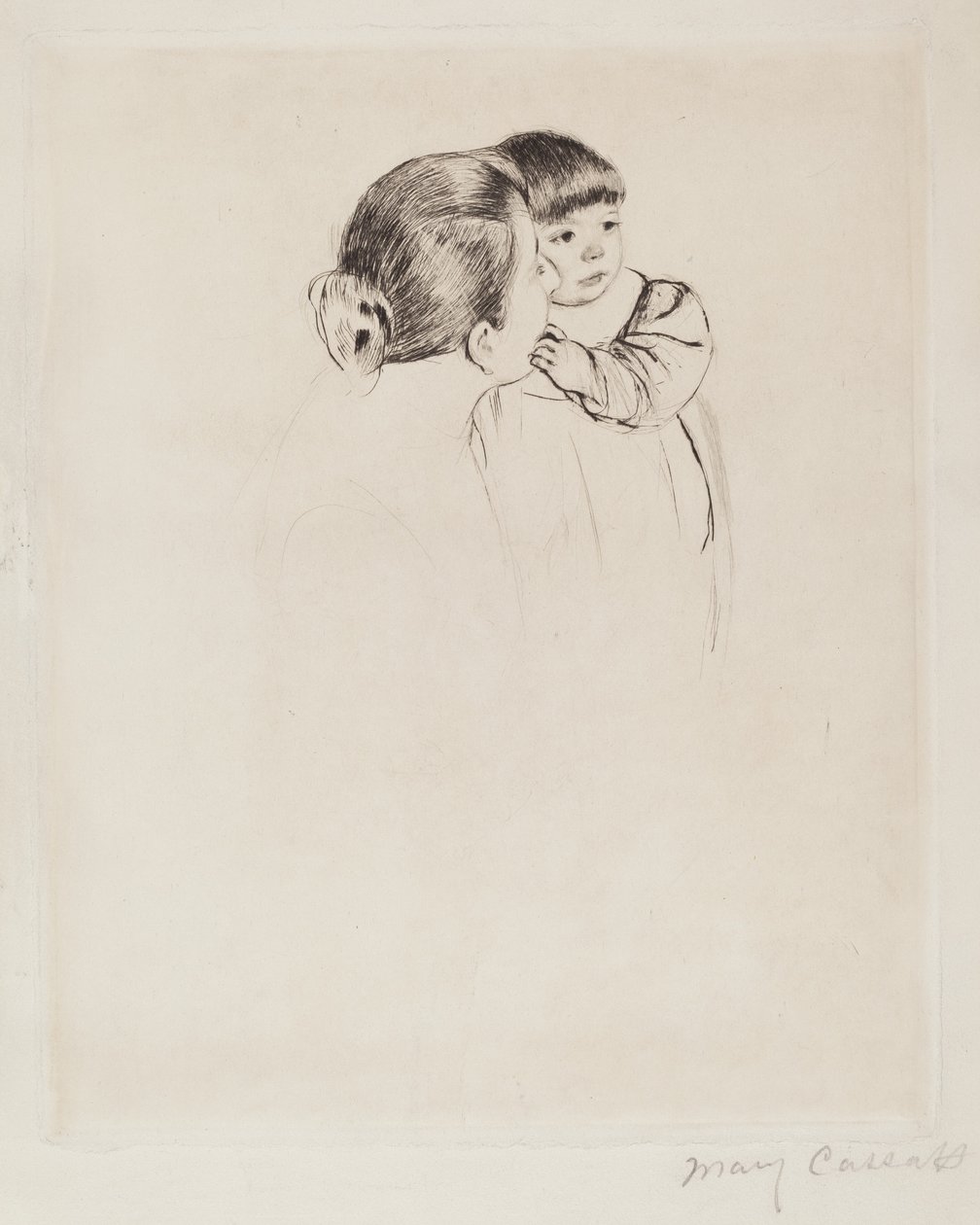 Parasztanya és gyermeke, c. 1894. alkotó: Mary Cassatt