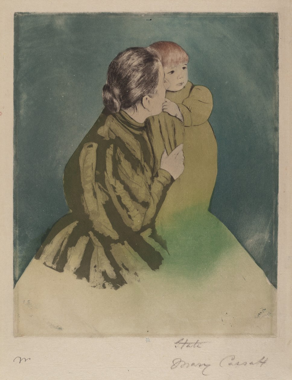 Parasztanya és gyermeke, c. 1894. alkotó: Mary Cassatt