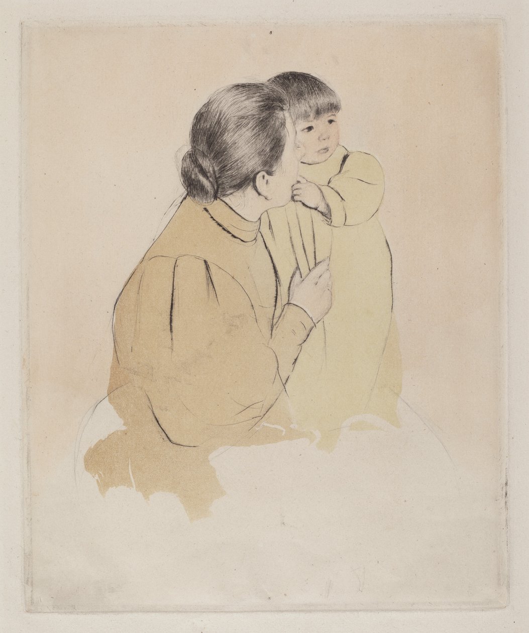 Parasztanya és gyermeke, c. 1894. alkotó: Mary Cassatt