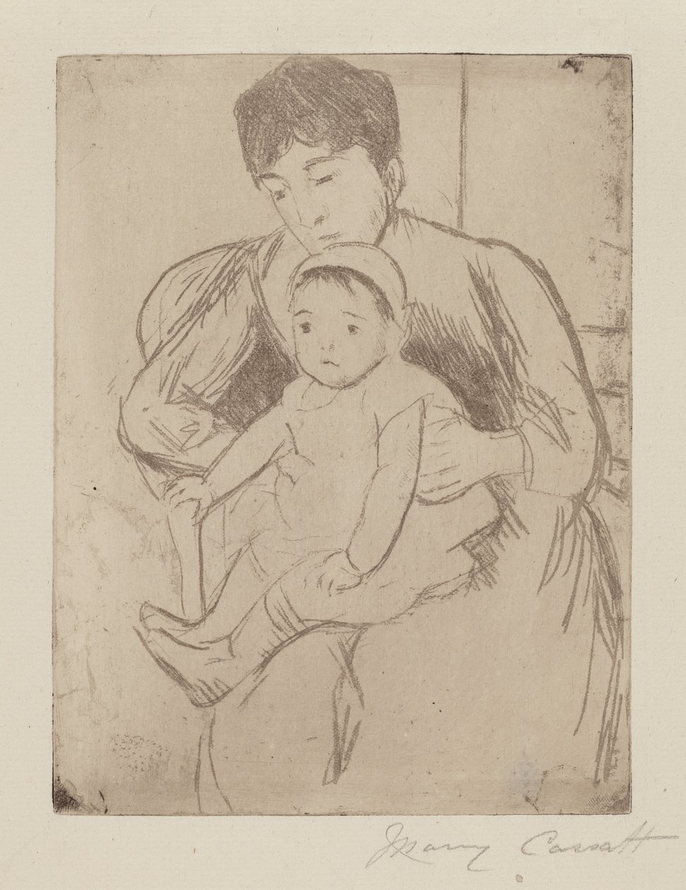 Számla felkészítése egy kirándulásra, c. 1889. alkotó: Mary Cassatt