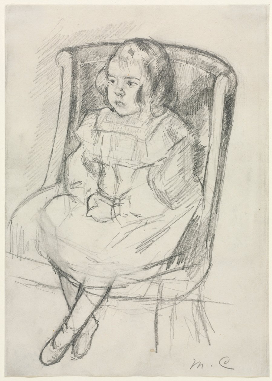 Simone Seated, c. 1903. alkotó: Mary Cassatt
