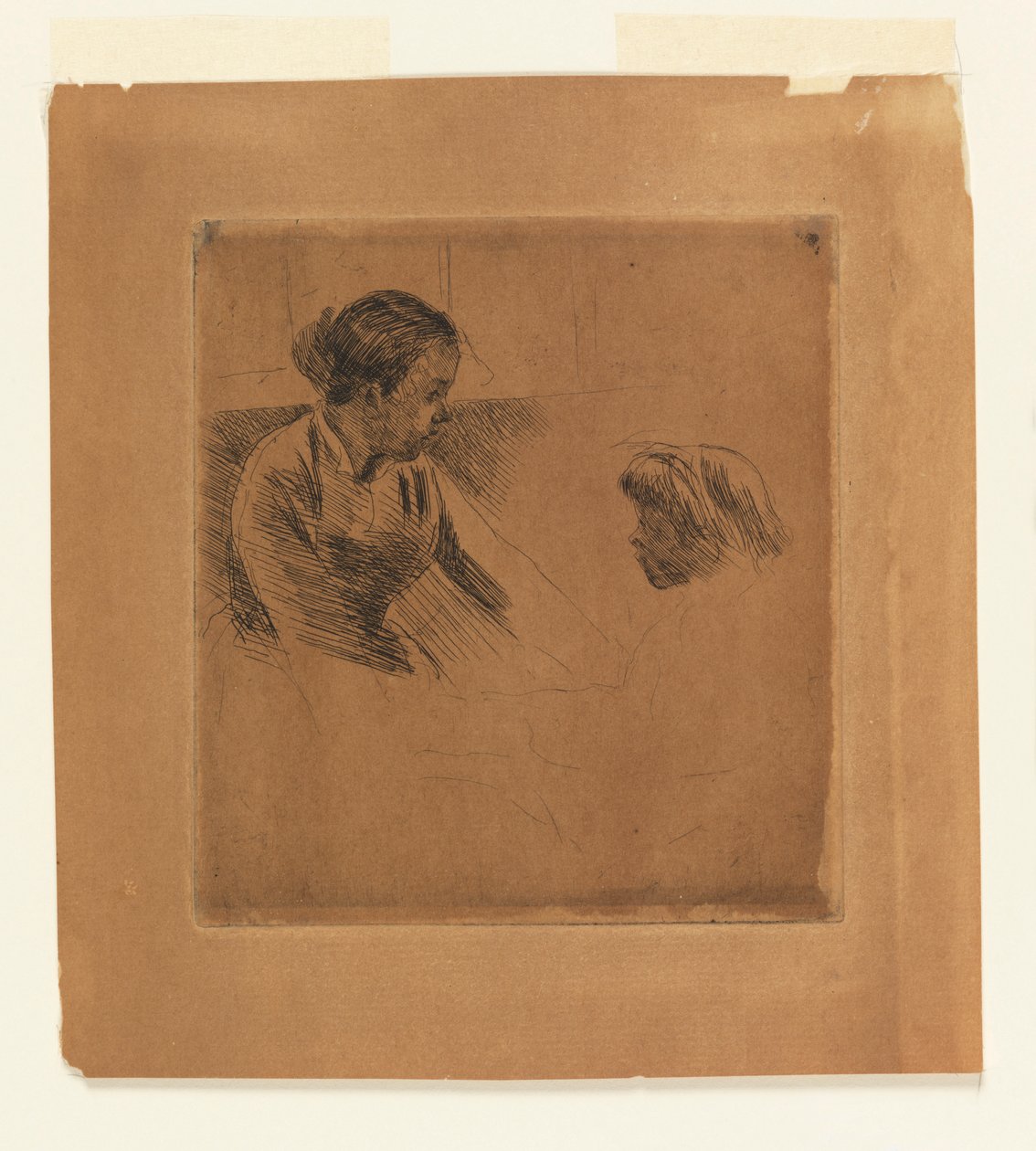 Susan és a gyermek egymással szemben alkotó: Mary Cassatt