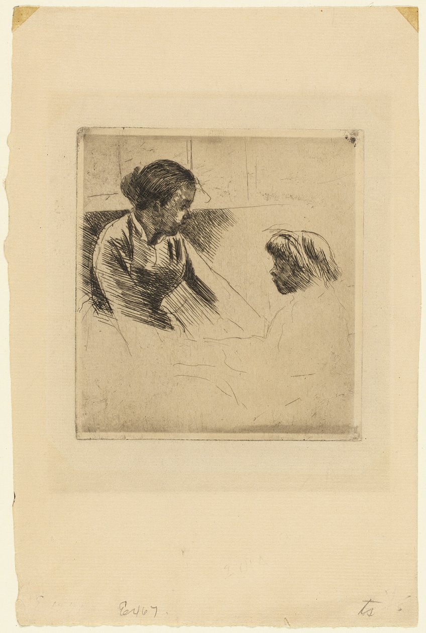 Susan és a gyermek egymással szemben alkotó: Mary Cassatt