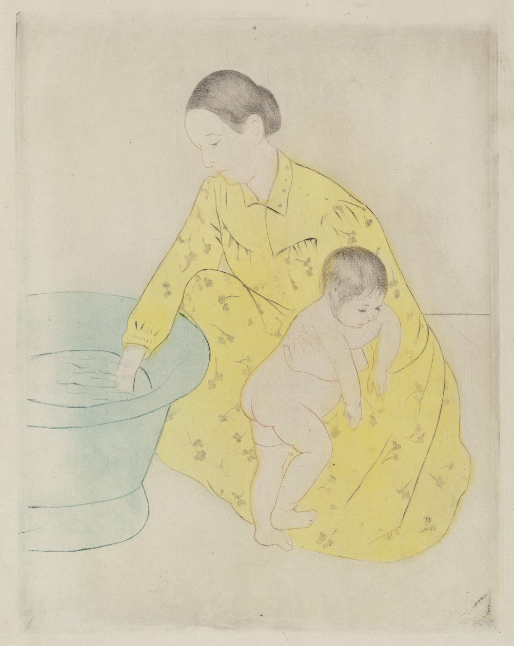 A fürdő, 1890-1891. alkotó: Mary Cassatt