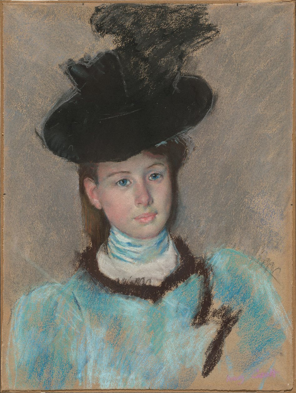 A fekete kalap c. 1890. alkotó: Mary Cassatt
