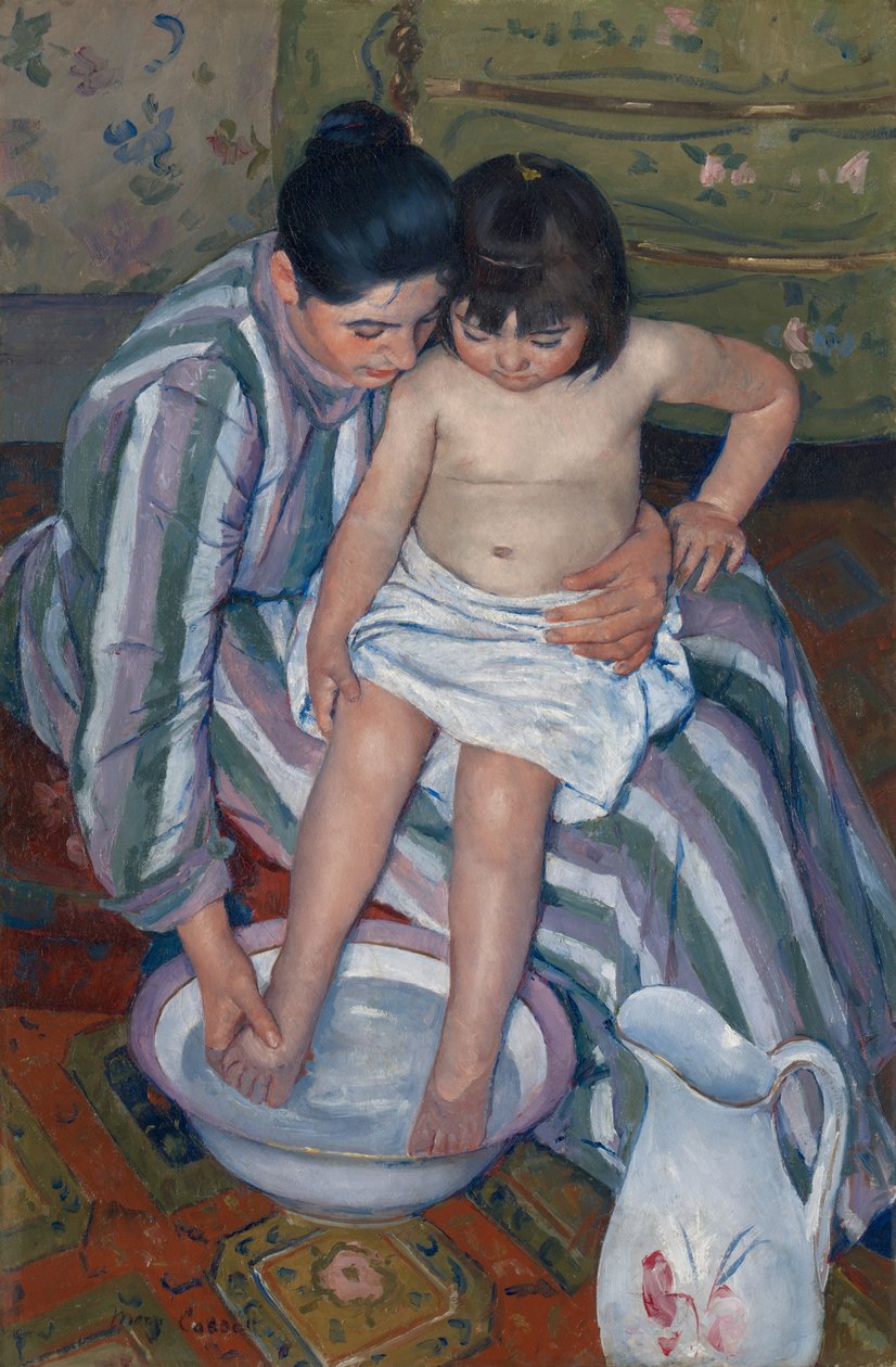 A gyermek fürdője alkotó: Mary Cassatt