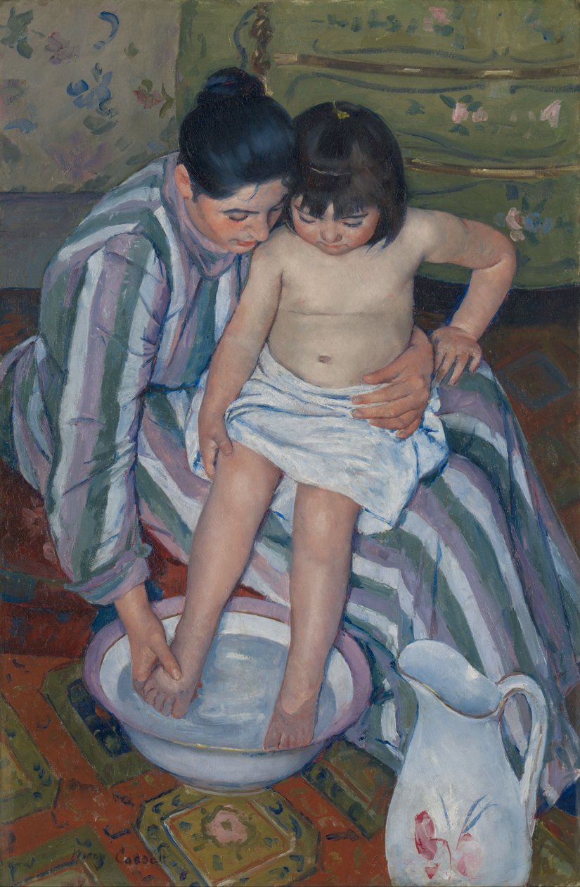 A Gyermekfürdő alkotó: Mary Cassatt