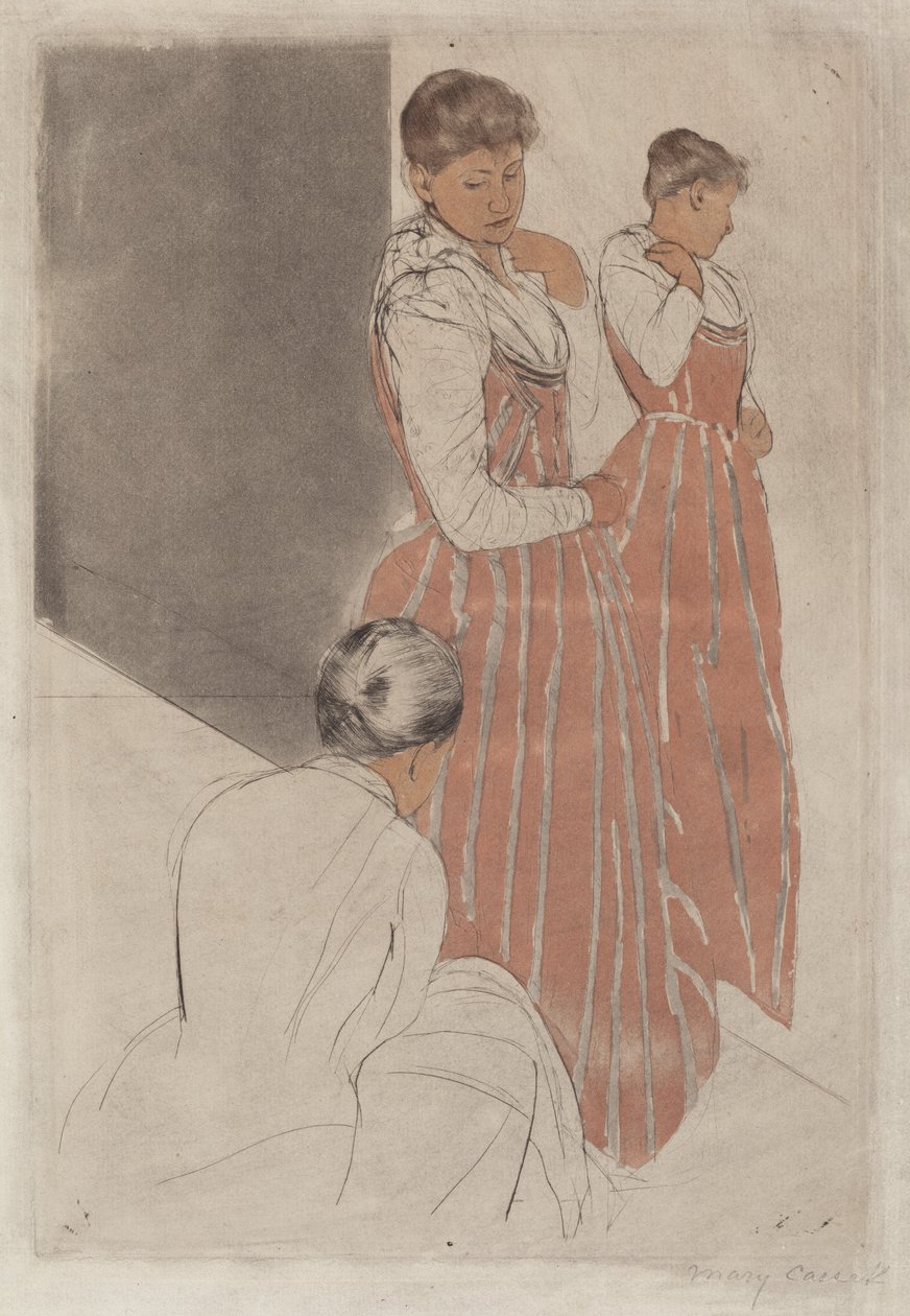 Az Illesztés alkotó: Mary Cassatt