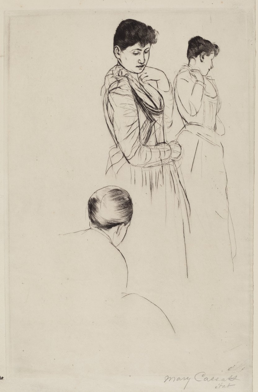 Az Illesztés alkotó: Mary Cassatt