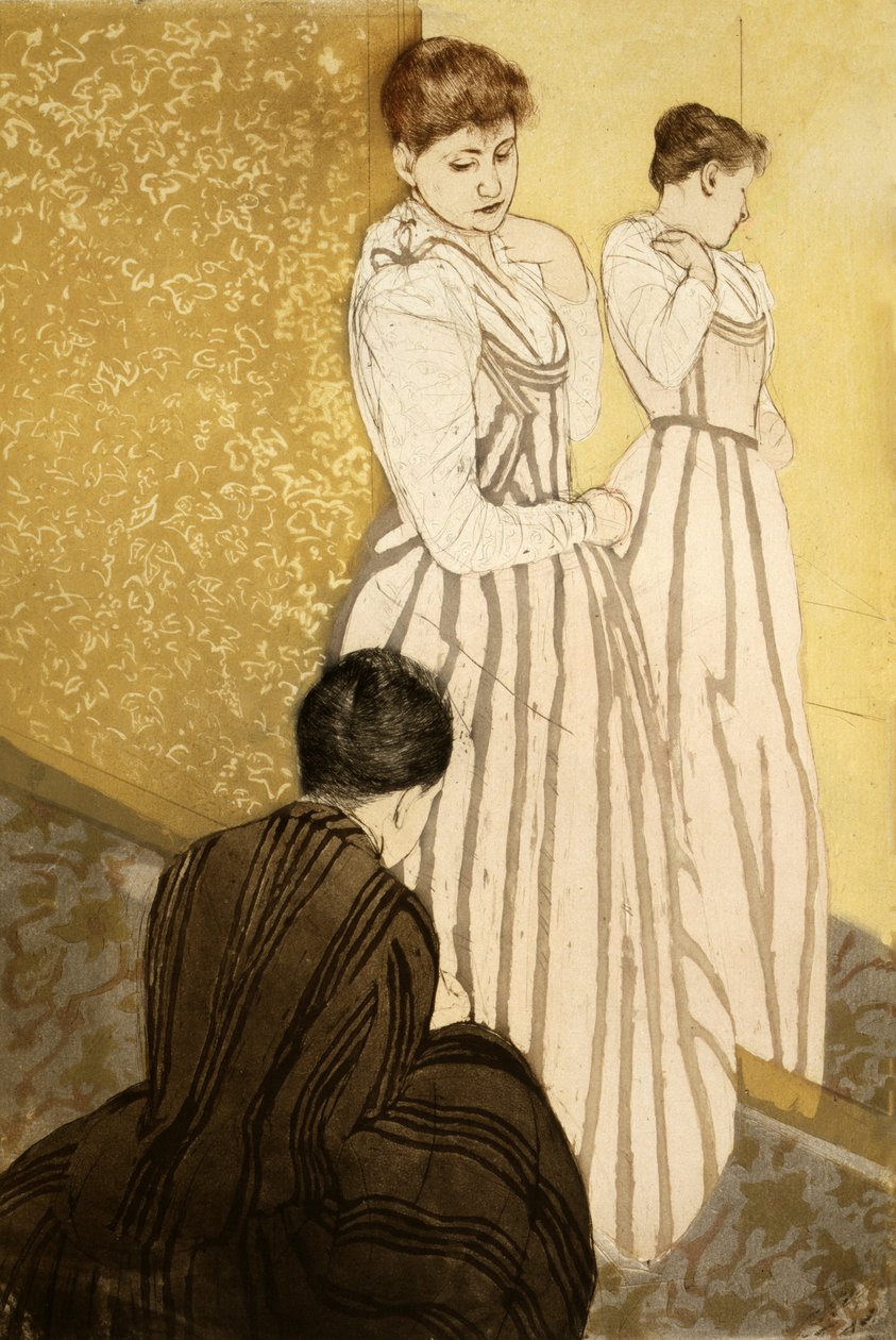 A szerelvény, kocsma. 1891 alkotó: Mary Cassatt