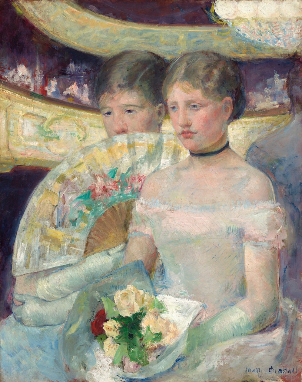 A Loge, c. 1878-1880. alkotó: Mary Cassatt