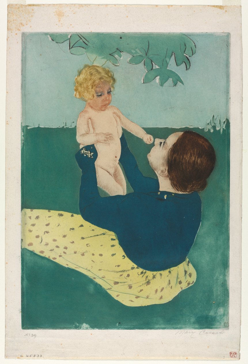A vadgesztenyefa alatt, 1896-1897. alkotó: Mary Cassatt