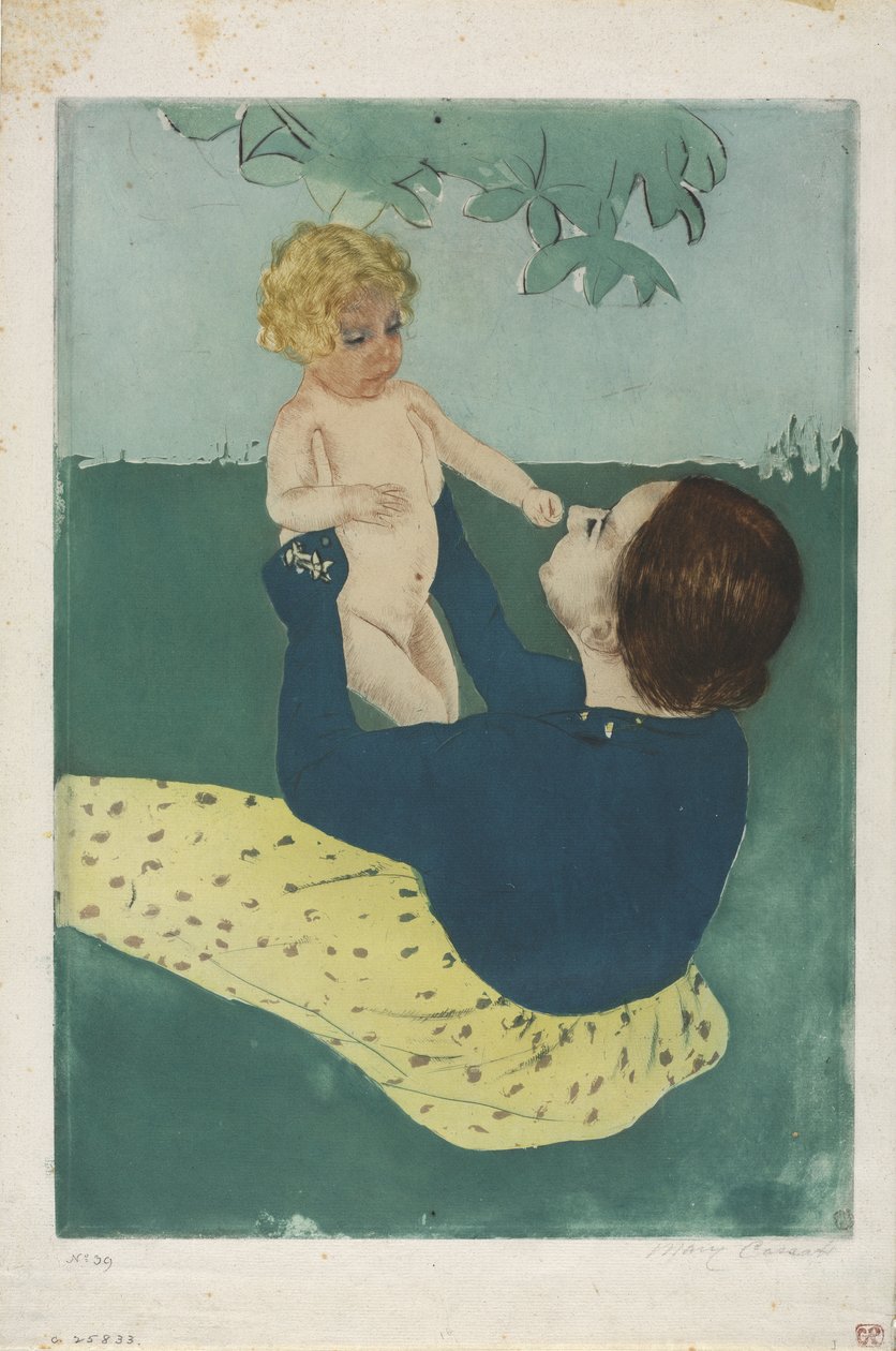 A vadgesztenyefa alatt, 1896-97 alkotó: Mary Cassatt