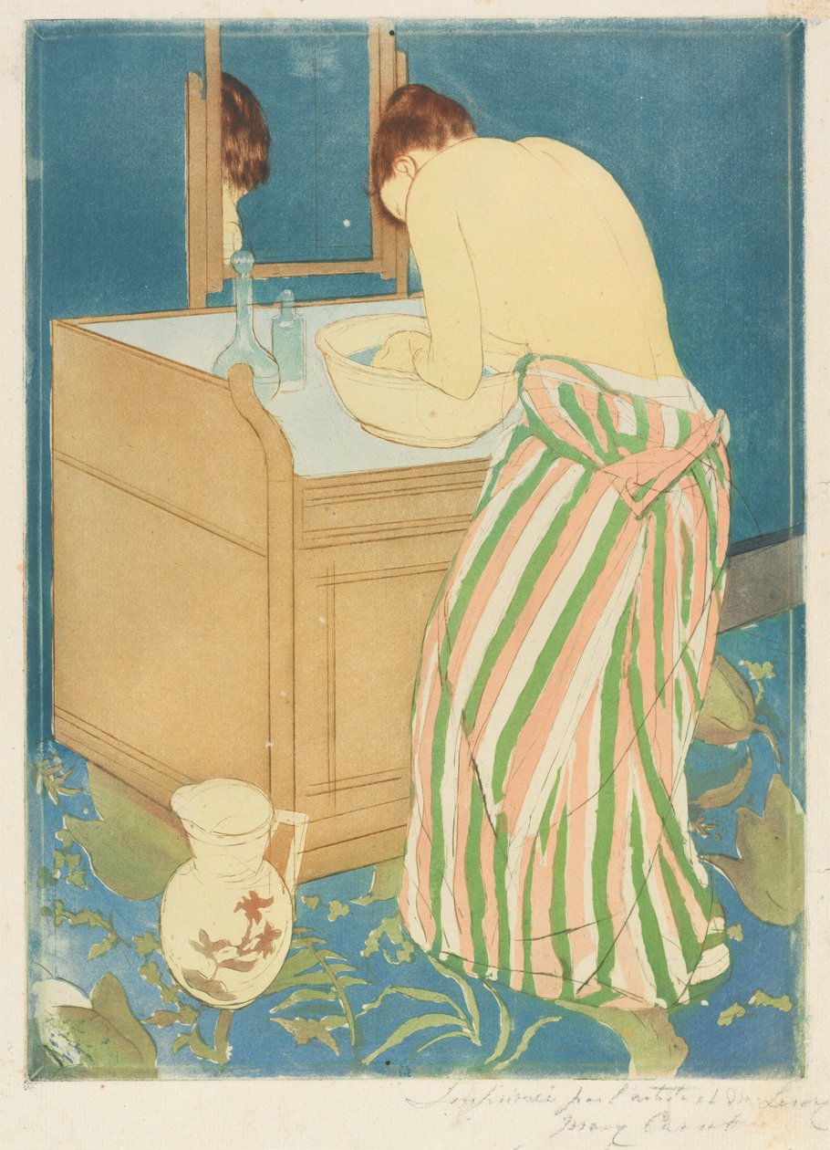 Fürdő nő alkotó: Mary Cassatt