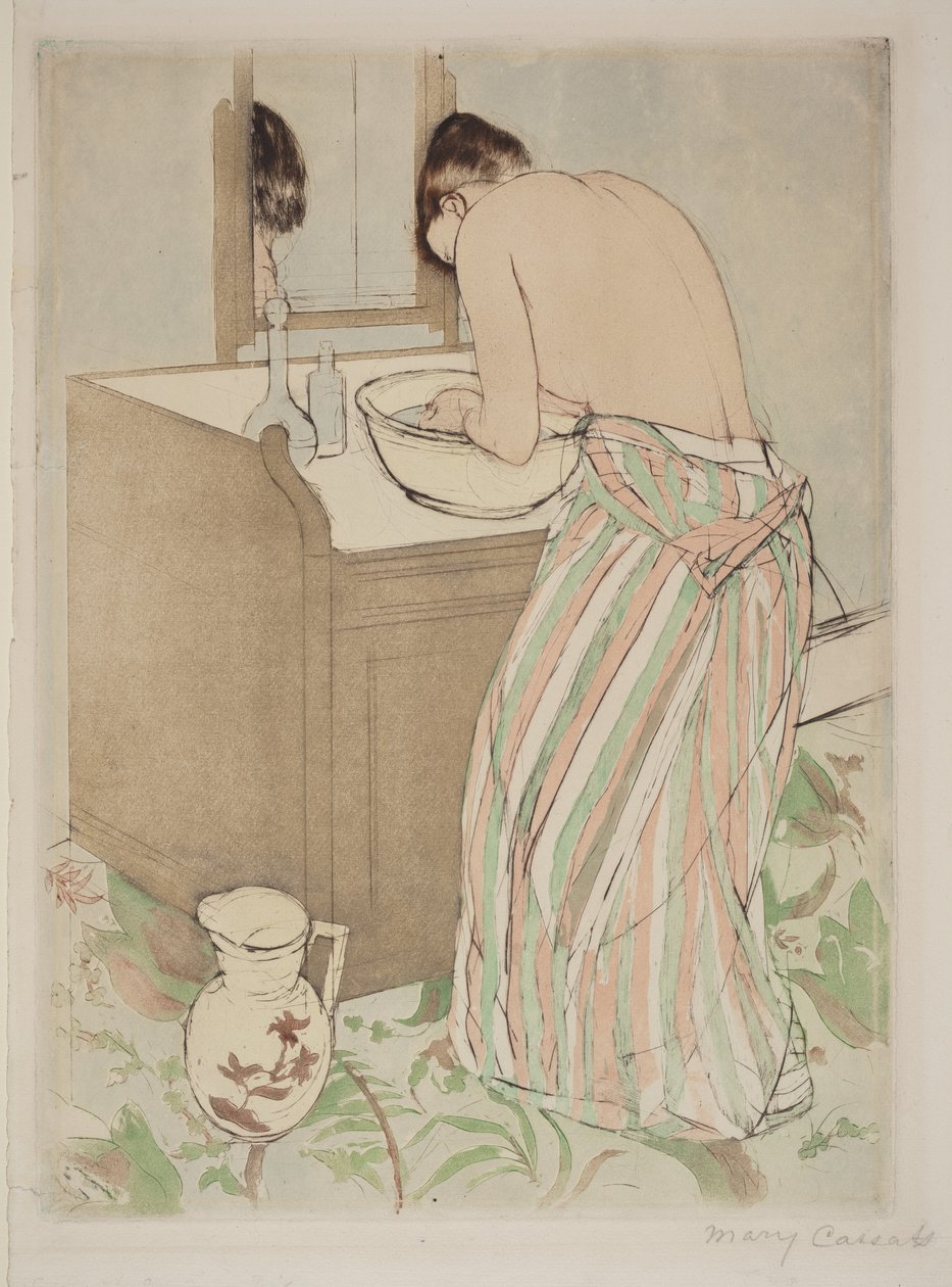 Fürdő nő alkotó: Mary Cassatt
