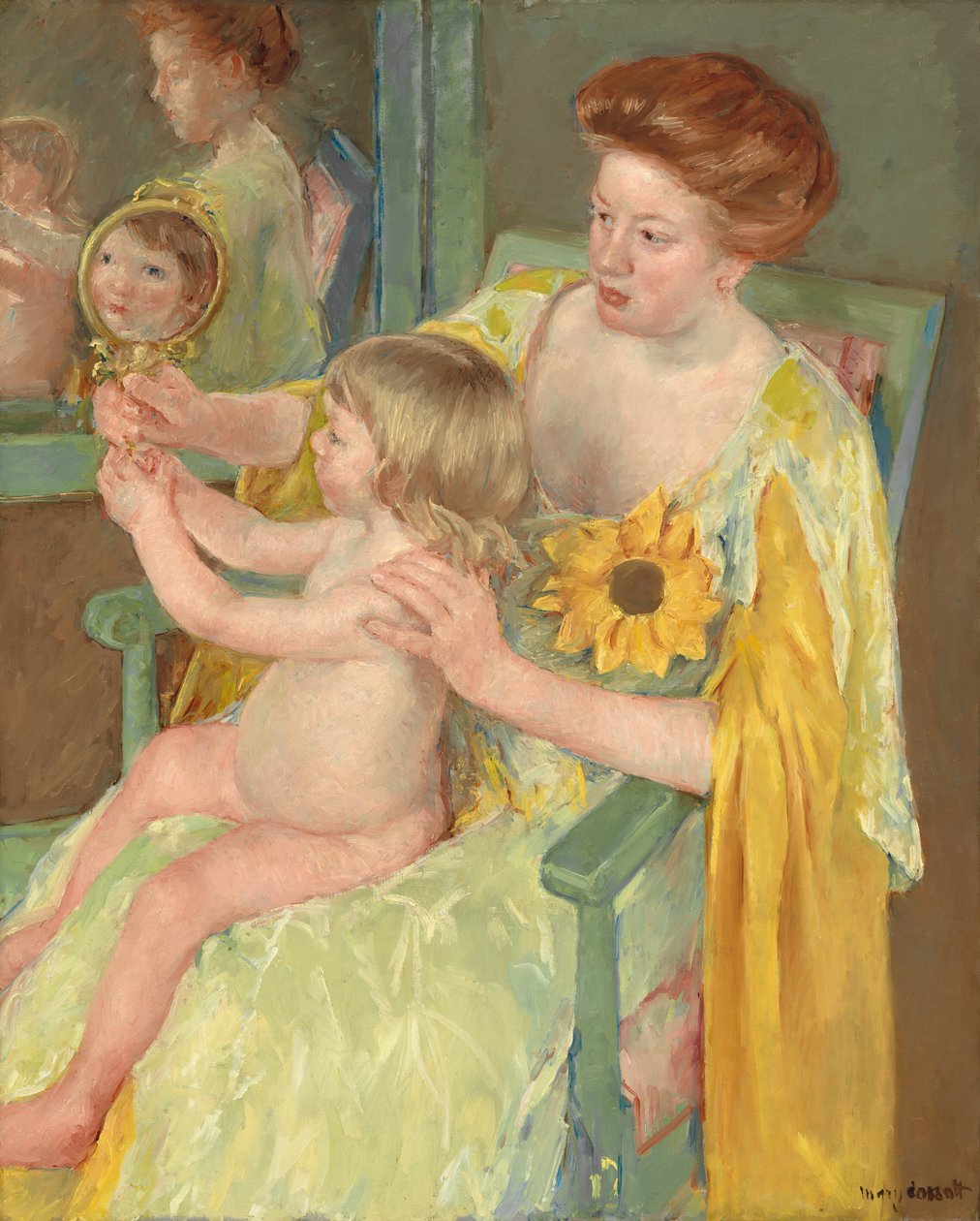 Napraforgós nő alkotó: Mary Cassatt