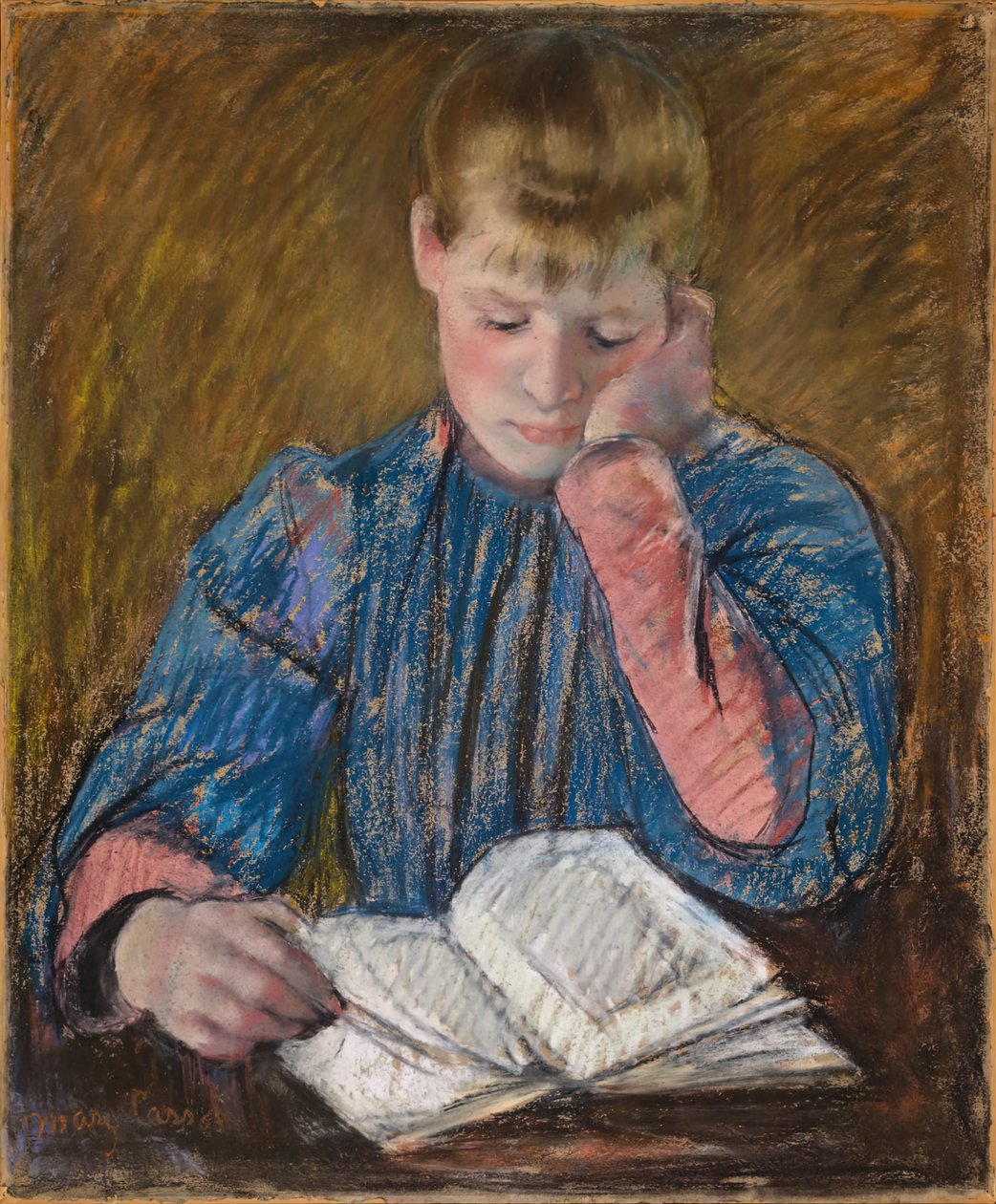 Fiatal lány olvasó Fiatal lány olvasó, c. 1894. alkotó: Mary Cassatt