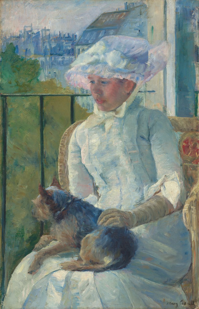 Fiatal lány az ablakban alkotó: Mary Cassatt